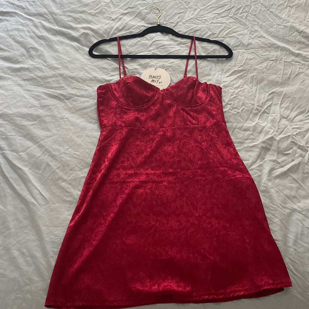 Princess Polly Deep Red Mini Dress